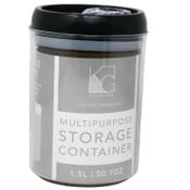 Wholesale - 1.7L Blaack Round Plastic Container C/P 40, UPC: 195010063890